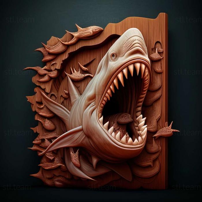 3D модель Игра Эволюция голодной акулы (STL)